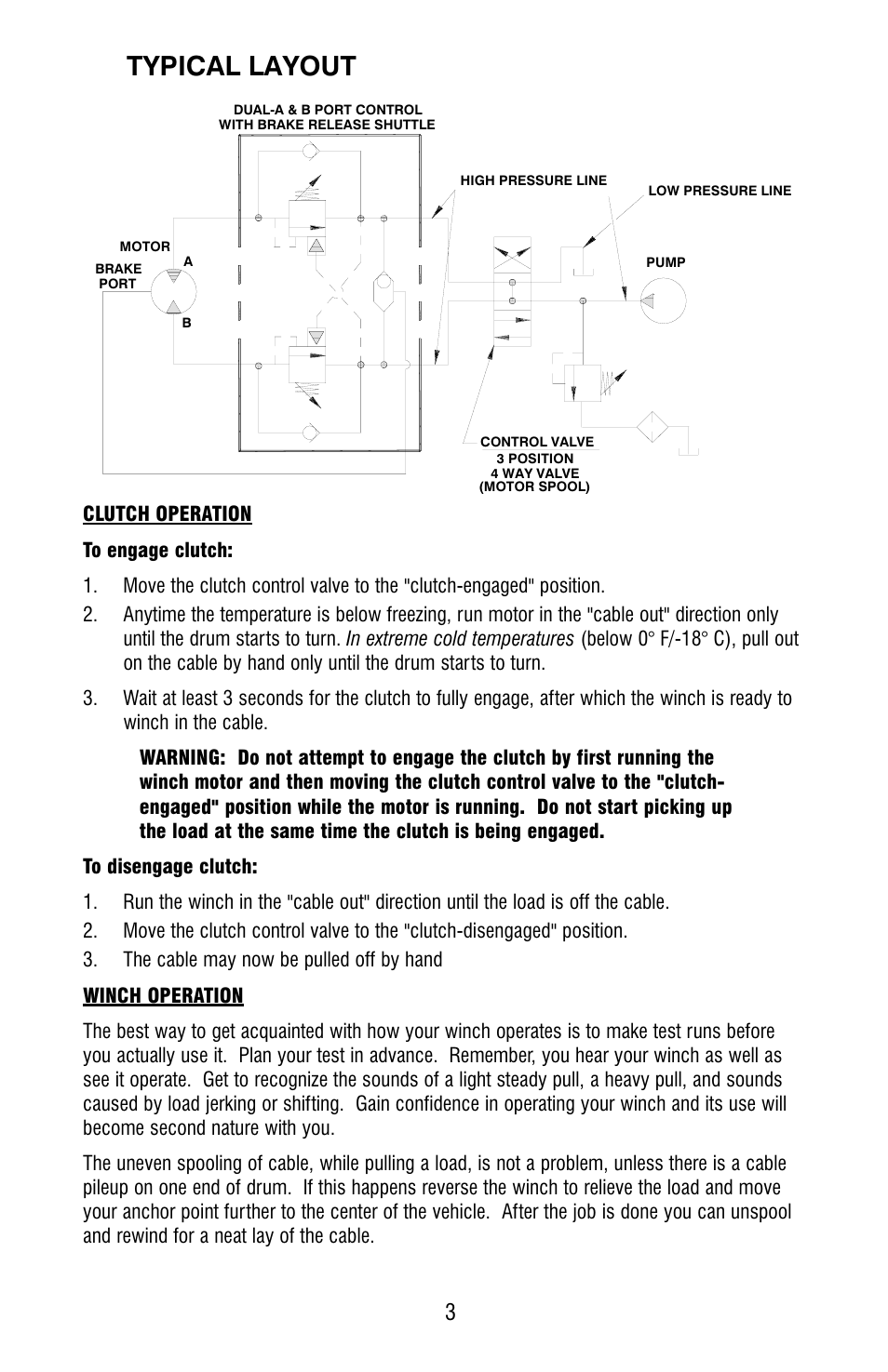 Typical layout | Ramsey Winch RPH-35000 User Manual | Page 5 / 20