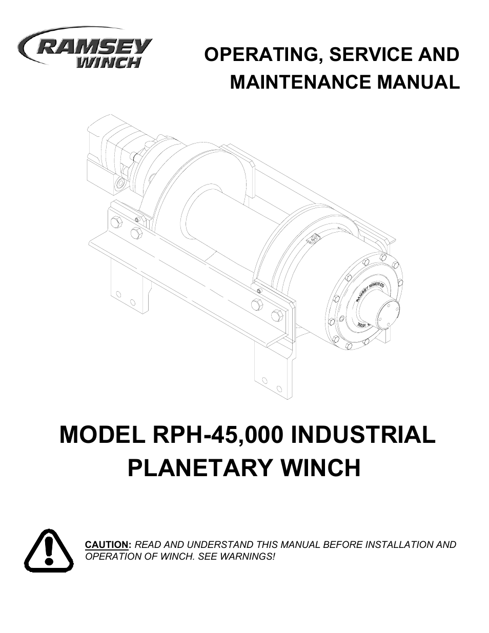 Ramsey Winch RPH-45000 (Foot Mtd.) User Manual | 20 pages