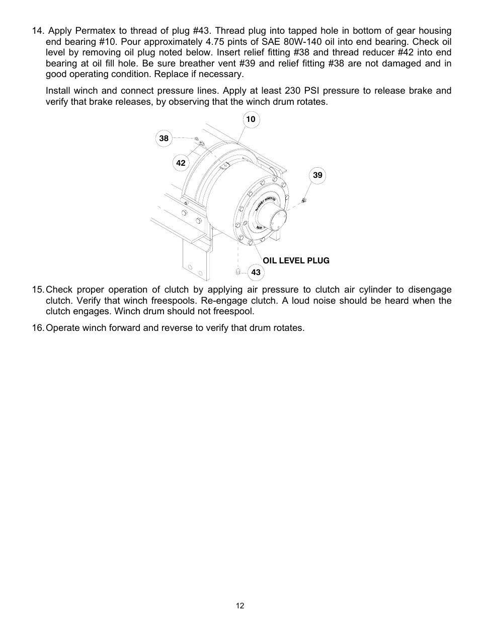 Ramsey Winch RPH-45000 (Foot Mtd.) User Manual | Page 15 / 20