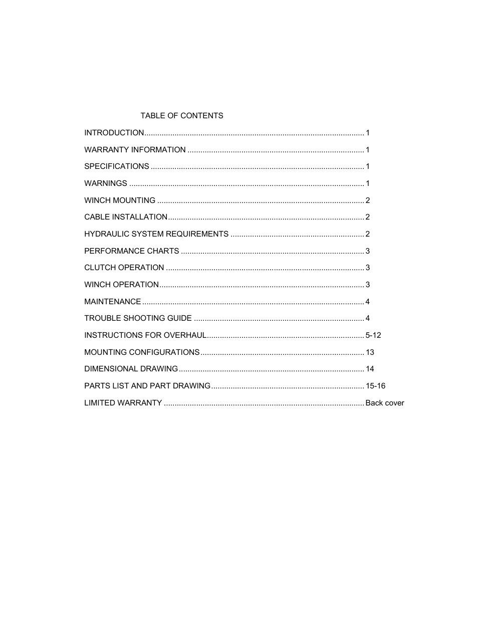 Ramsey Winch RPH-45000 (Foot Mtd.) User Manual | Page 3 / 20