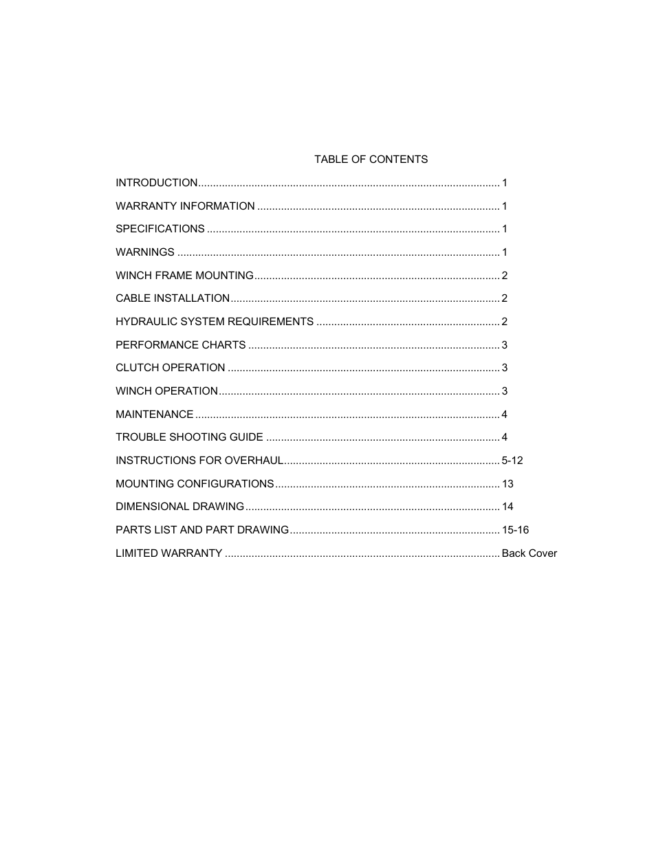 Ramsey Winch RPH-45000 (Mtg. Frame) User Manual | Page 2 / 20