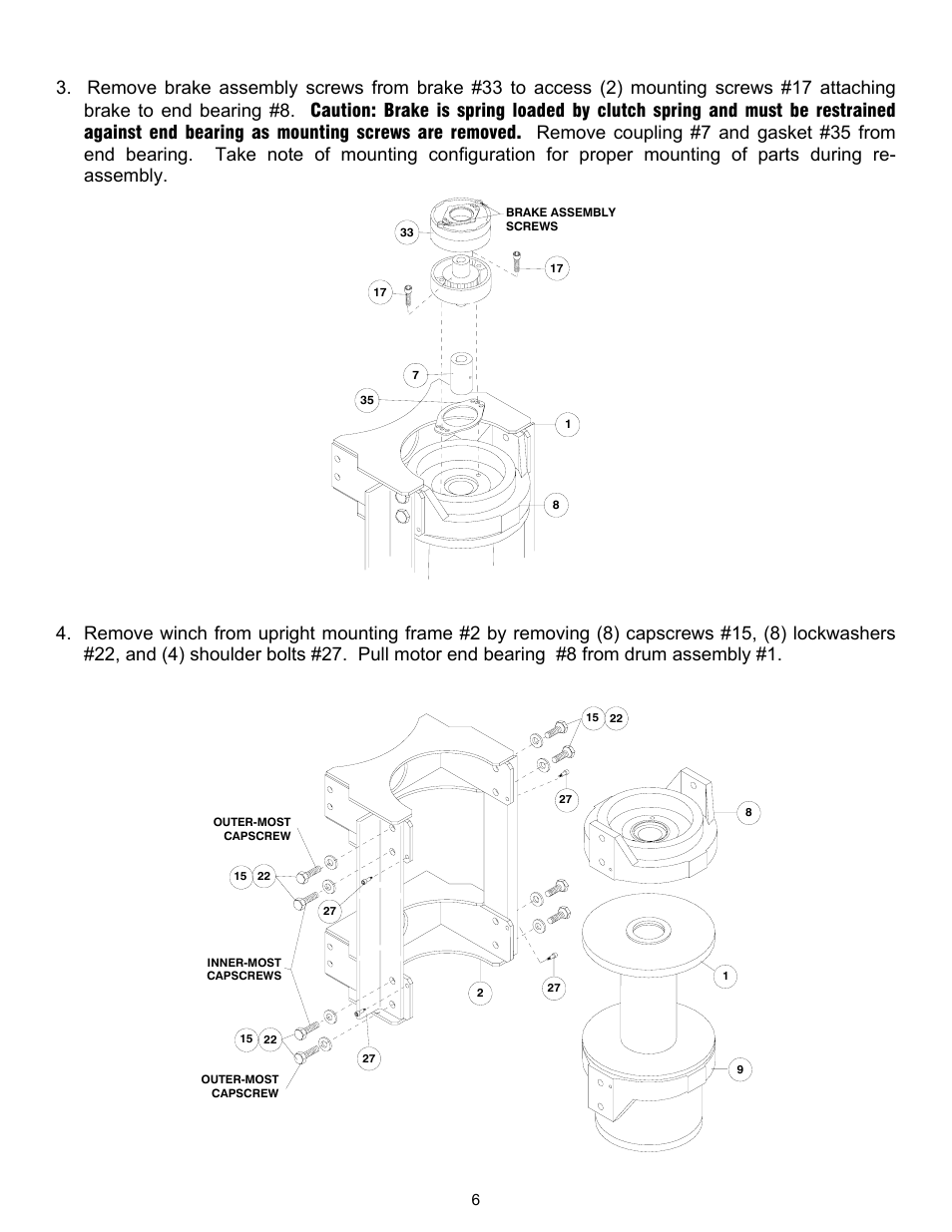 Ramsey Winch RPH-45000 (Mtg. Frame) User Manual | Page 8 / 20