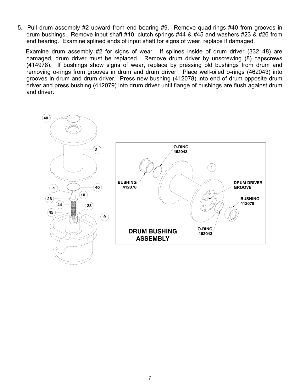 Ramsey Winch RPH-45000 (Mtg. Frame) User Manual | Page 9 / 20