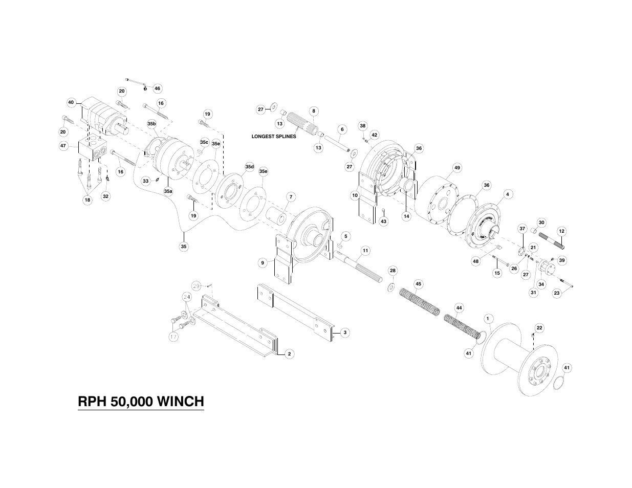 Ramsey Winch RPH-50000 (Foot Mtd.) User Manual | Page 18 / 20