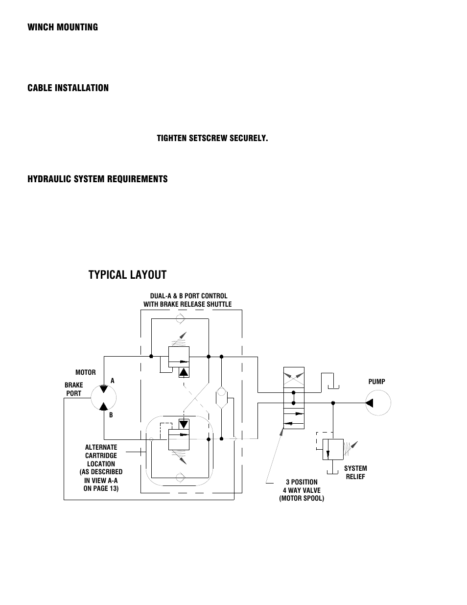 Typical layout | Ramsey Winch RPH-50000 (Foot Mtd.) User Manual | Page 5 / 20