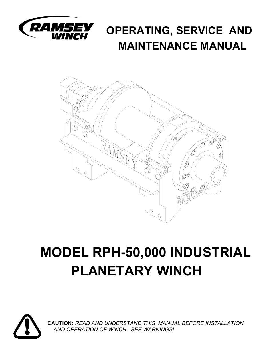 Ramsey Winch RPH-50000 (Mtg. Frame) User Manual | 20 pages