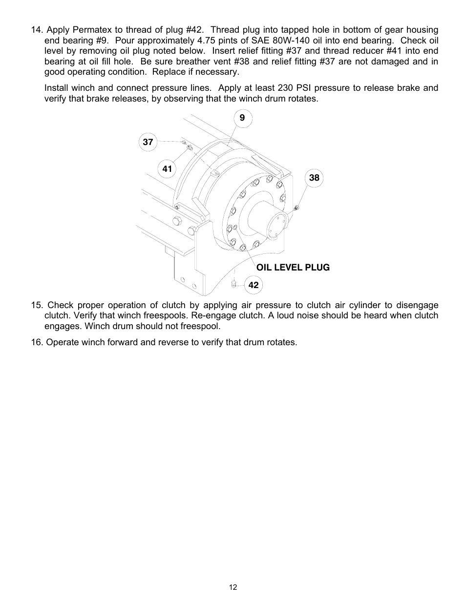 Ramsey Winch RPH-50000 (Mtg. Frame) User Manual | Page 14 / 20