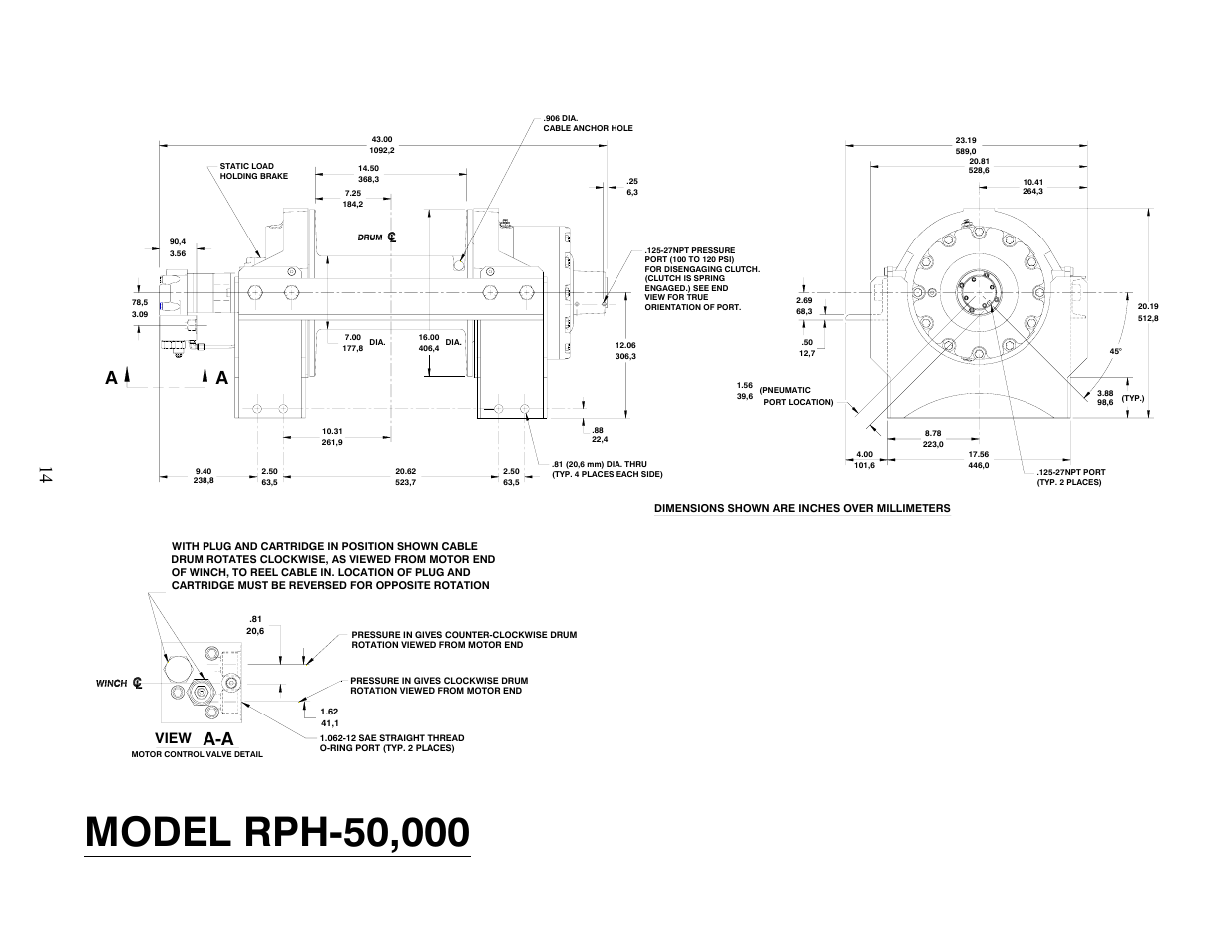 View | Ramsey Winch RPH-50000 (Mtg. Frame) User Manual | Page 16 / 20