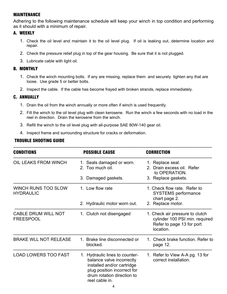 Ramsey Winch RPH-50000 (Mtg. Frame) User Manual | Page 6 / 20