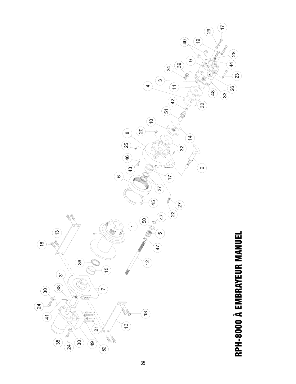 Rph-8000 à embra yeur manuel | Ramsey Winch RPH-8000 User Manual | Page 35 / 84