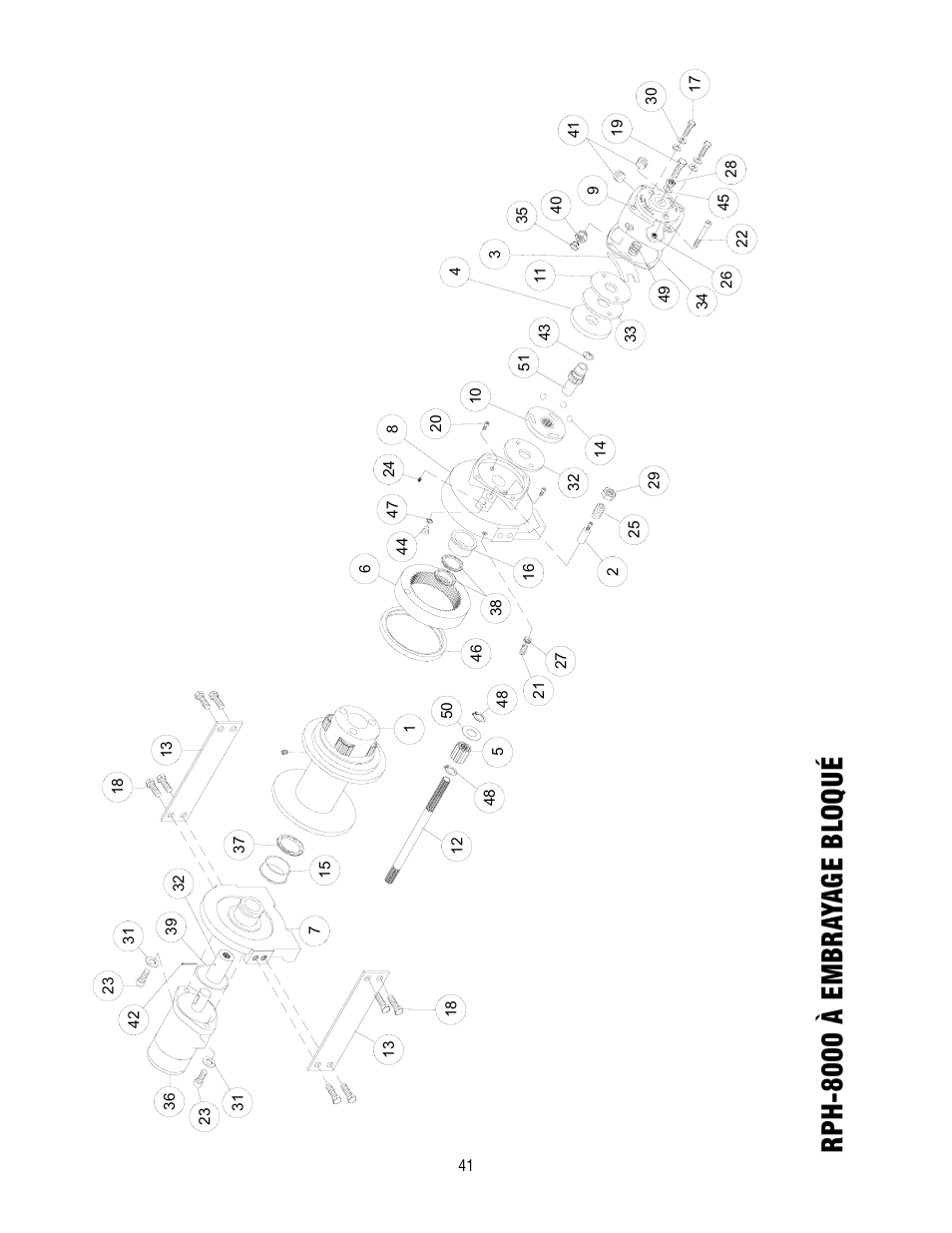 Rph-8000 à embra yage bl oqué | Ramsey Winch RPH-8000 User Manual | Page 41 / 84