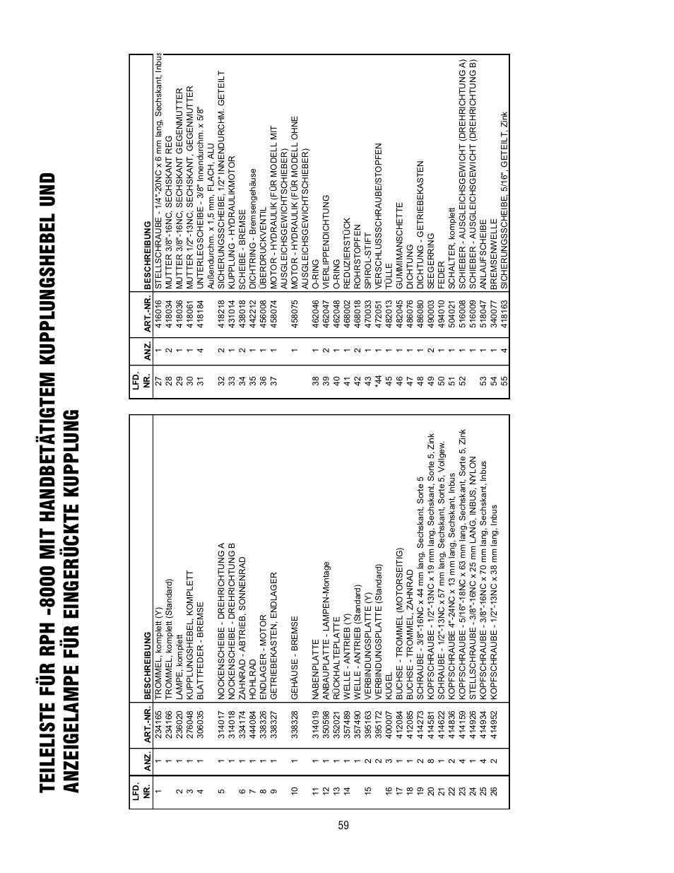 Ramsey Winch RPH-8000 User Manual | Page 59 / 84