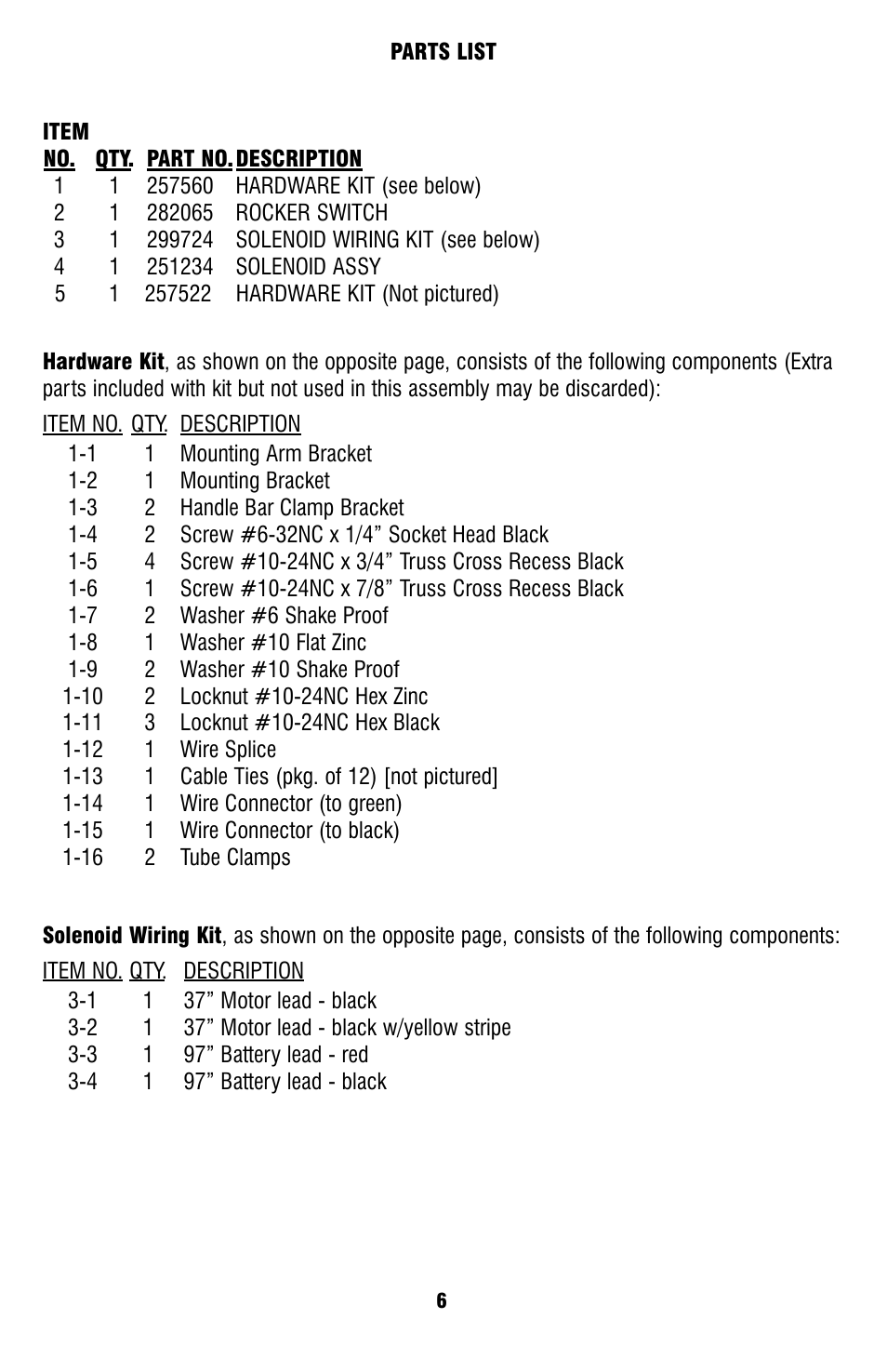 Ramsey Winch MINI ROCKER SWITCH REPLACEMENT KIT 256128 User Manual | Page 6 / 8