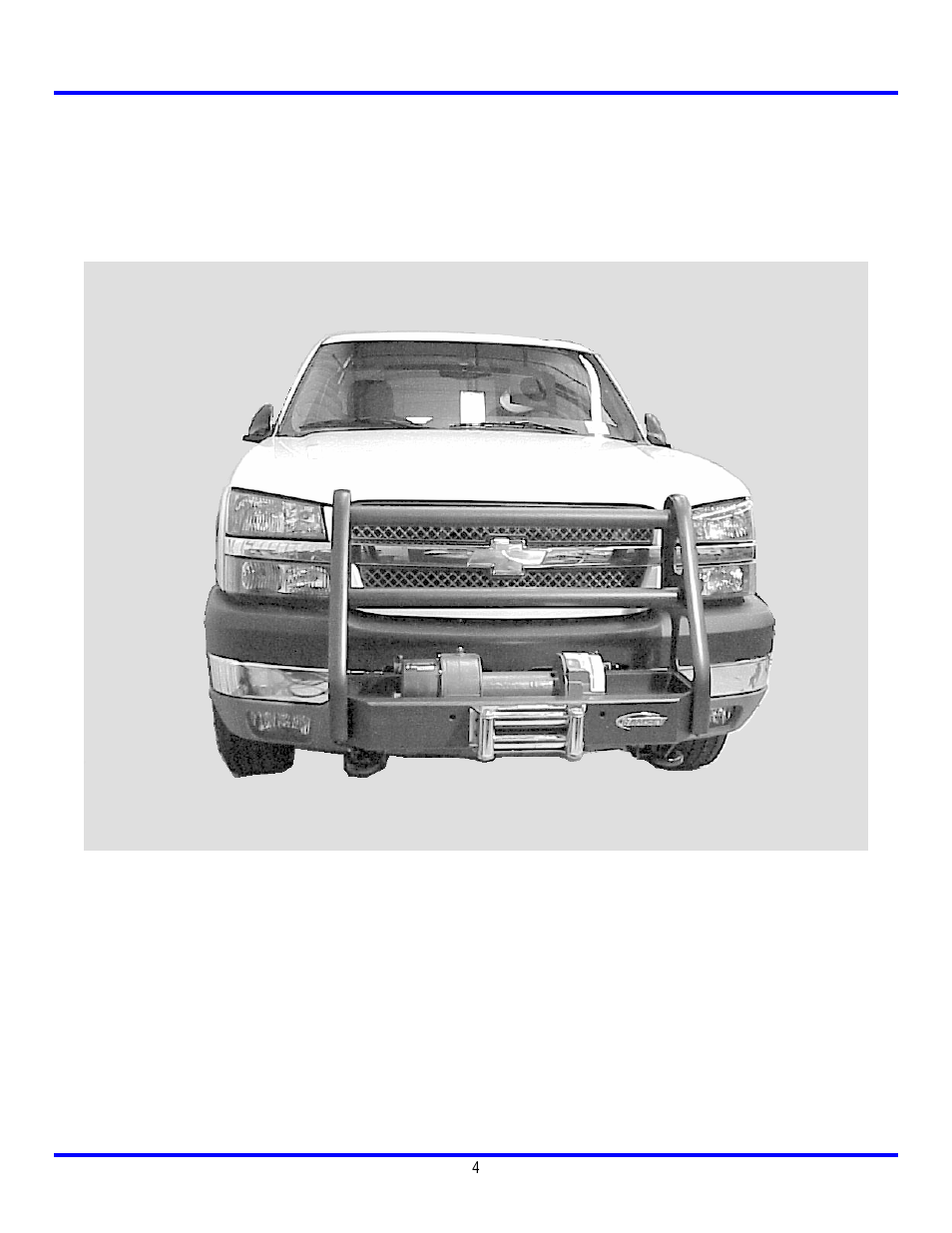 Ramsey Winch CHEVY GRILL GUARD KIT 295367 (RE WINCH) User Manual | Page 5 / 7