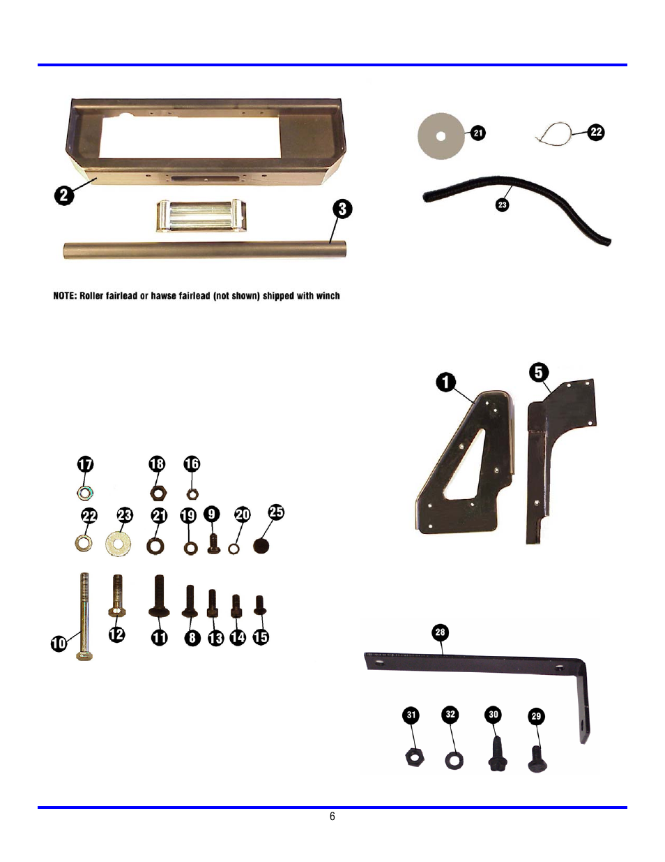 Ramsey Winch CHEVY GRILL GUARD KIT 295367 (RE WINCH) User Manual | Page 7 / 7