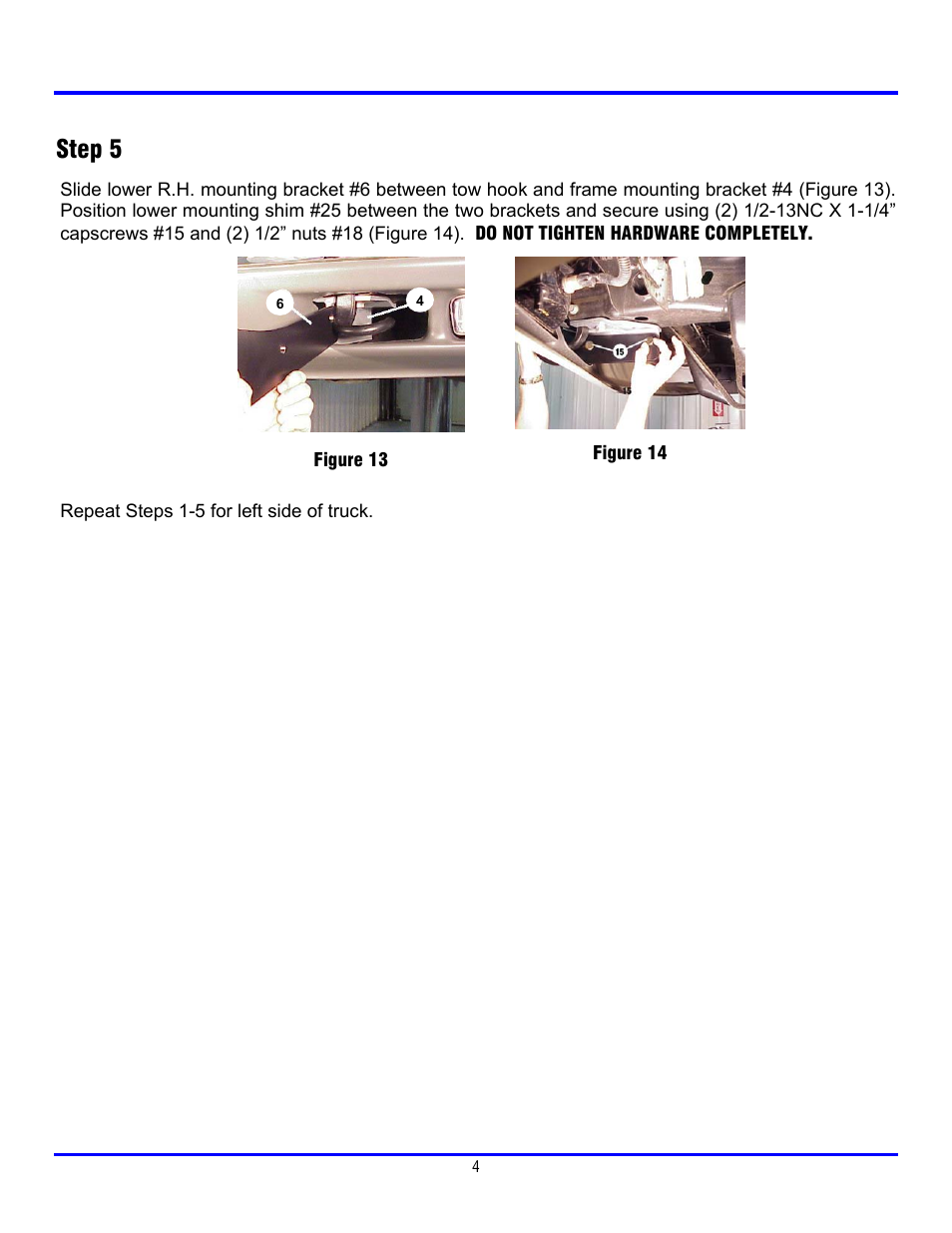 Step 5 | Ramsey Winch CHEVY GRILL GUARD KIT 295921 User Manual | Page 5 / 9