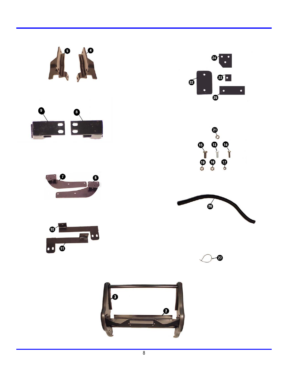 Ramsey Winch CHEVY GRILL GUARD KIT 295921 User Manual | Page 9 / 9