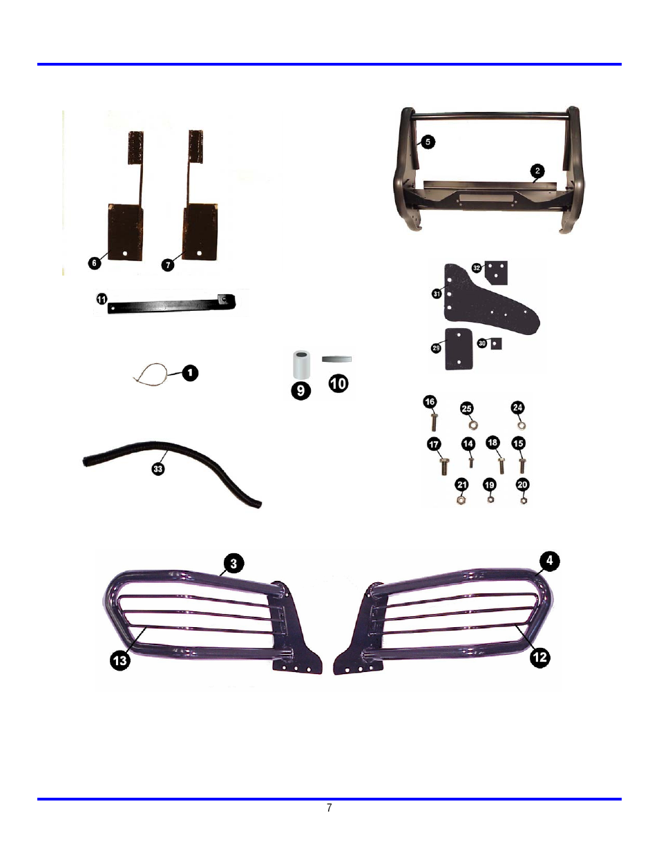 Ramsey Winch CHEVY GRILL GUARD/WRAPAROUND KITS 295936 & 295937 User Manual | Page 8 / 8