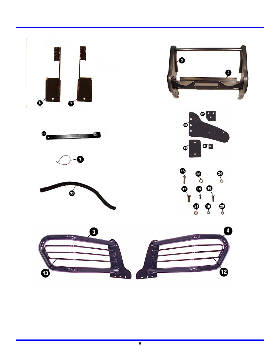 Ramsey Winch CHEVY WRAPAROUND & GRILL GUARD KITS 295934 & 295935 User Manual | Page 7 / 7