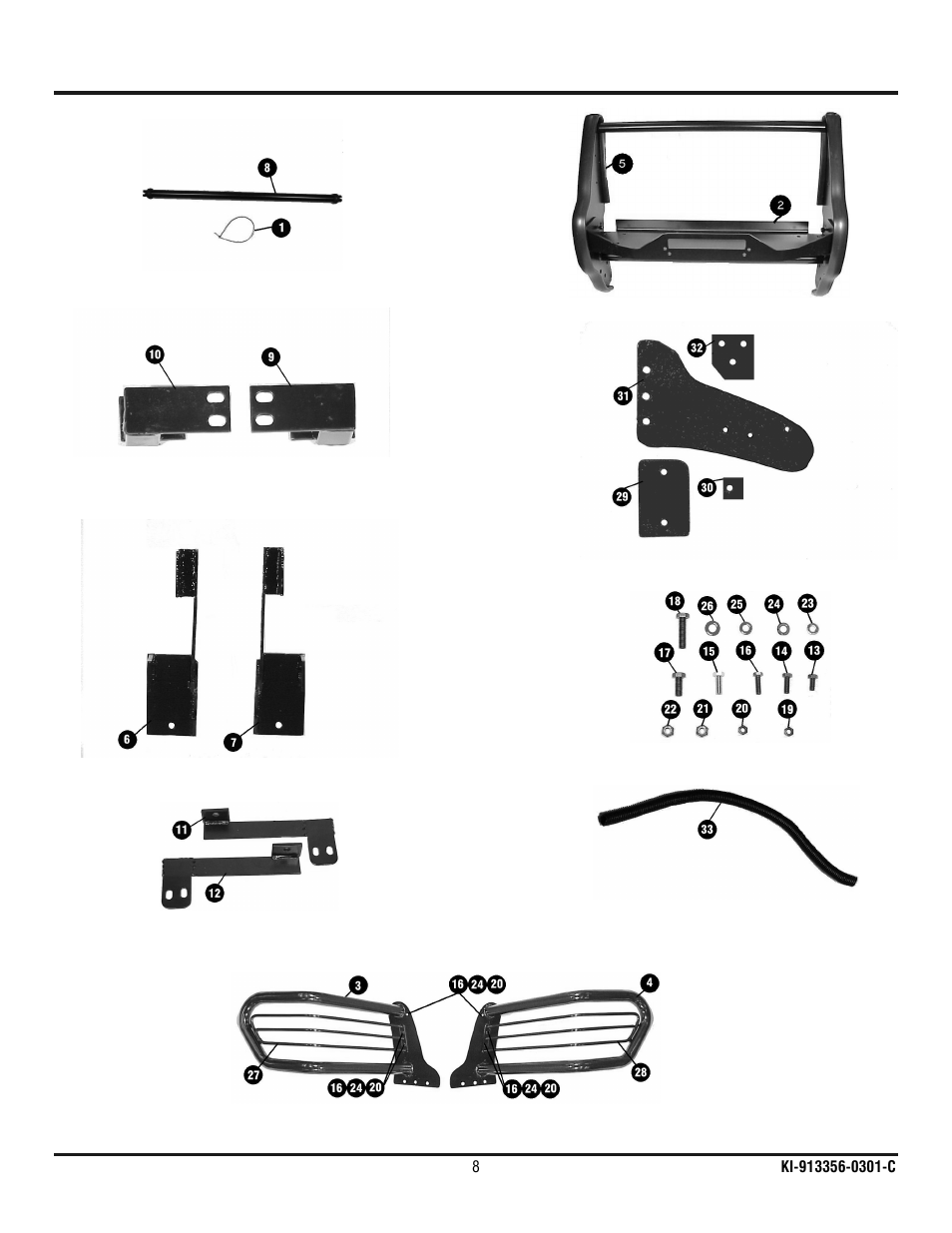 Ramsey Winch CHEVY WRAPAROUND KIT 295925 User Manual | Page 9 / 10