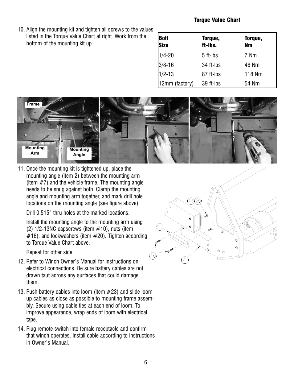 Ramsey Winch DODGE GRILL GUARD KIT 295370 (RE WINCH) User Manual | Page 6 / 8