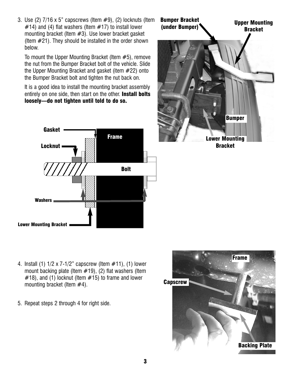 Ramsey Winch DODGE GRILL GUARD KIT 295930 User Manual | Page 3 / 6