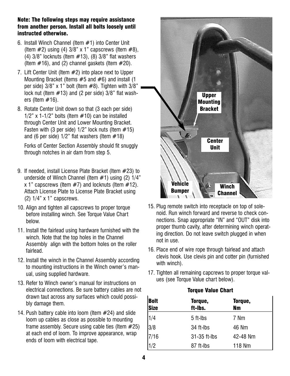 Ramsey Winch DODGE GRILL GUARD KIT 295930 User Manual | Page 4 / 6