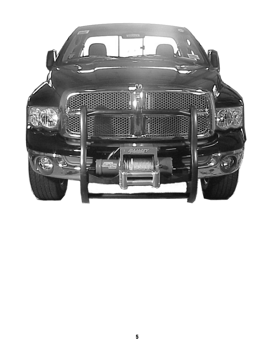 Ramsey Winch DODGE GRILL GUARD KIT 295930 User Manual | Page 5 / 6