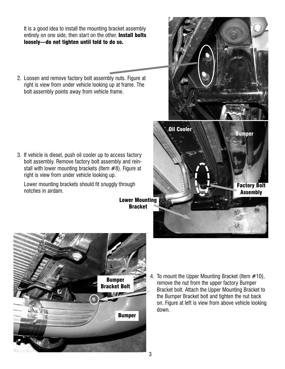 Ramsey Winch DODGE GRILL GUARD/WRAPAROUND KITS 295938 & 295939 User Manual | Page 3 / 8