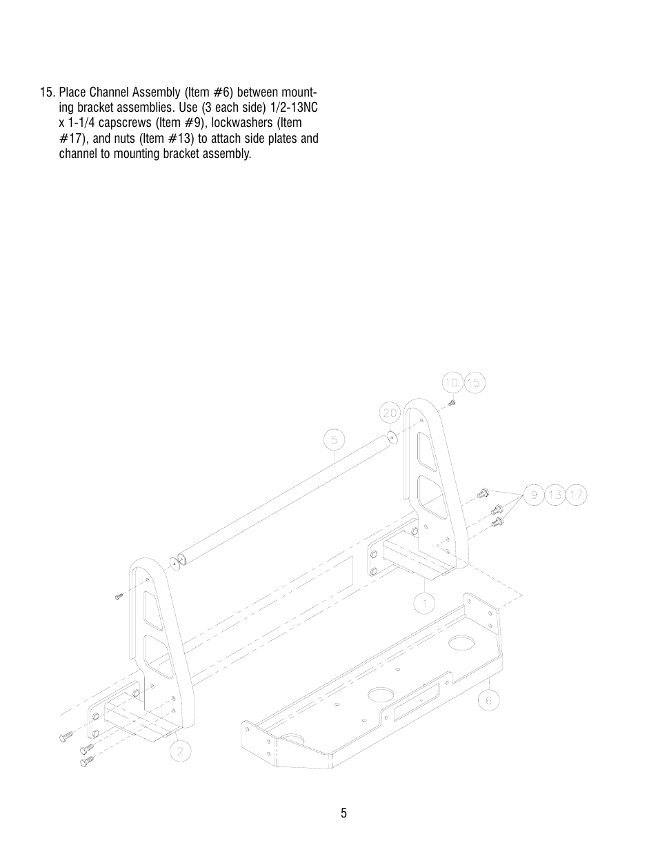 Ramsey Winch FORD GRILL GUARD KIT 295368 User Manual | Page 5 / 9