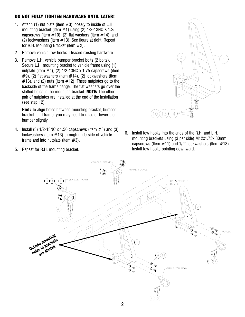 Ramsey Winch FORD GRILL GUARD KIT 295374 (PAT 12/15) User Manual | Page 2 / 6