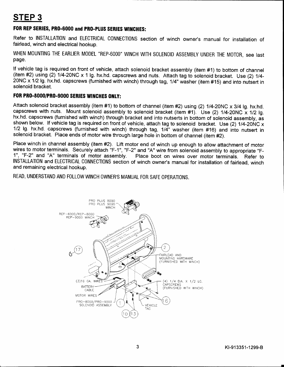 Ramsey Winch FORD GRILL GUARD KIT 295919 User Manual | Page 4 / 6