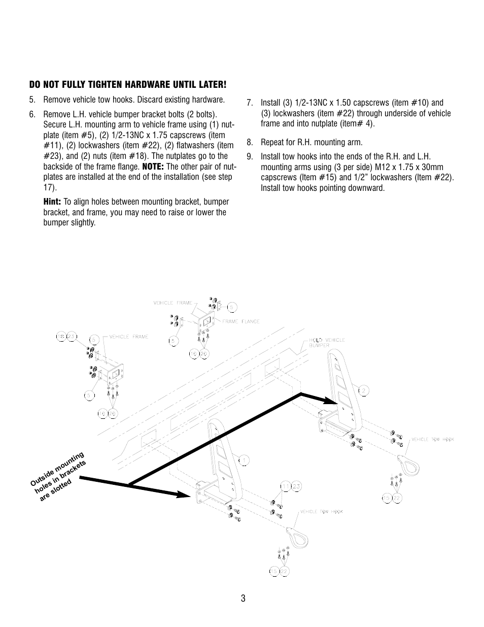 Ramsey Winch FORD GRILL GUARD/WRAPAROUND KITS 295372 & 295373 (RE WINCH) User Manual | Page 3 / 8