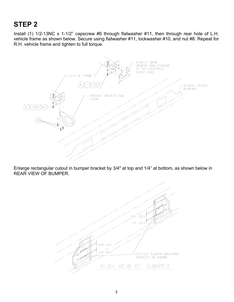 Step 2 | Ramsey Winch FORD QM KIT 251065 User Manual | Page 4 / 8