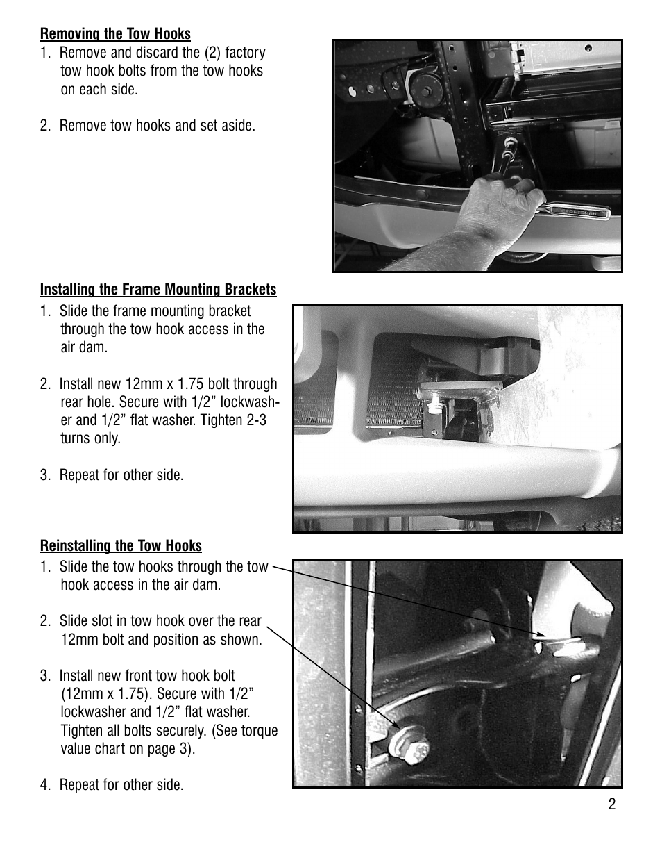 Ramsey Winch FORD SPORT BAR KIT 295363 User Manual | Page 3 / 4