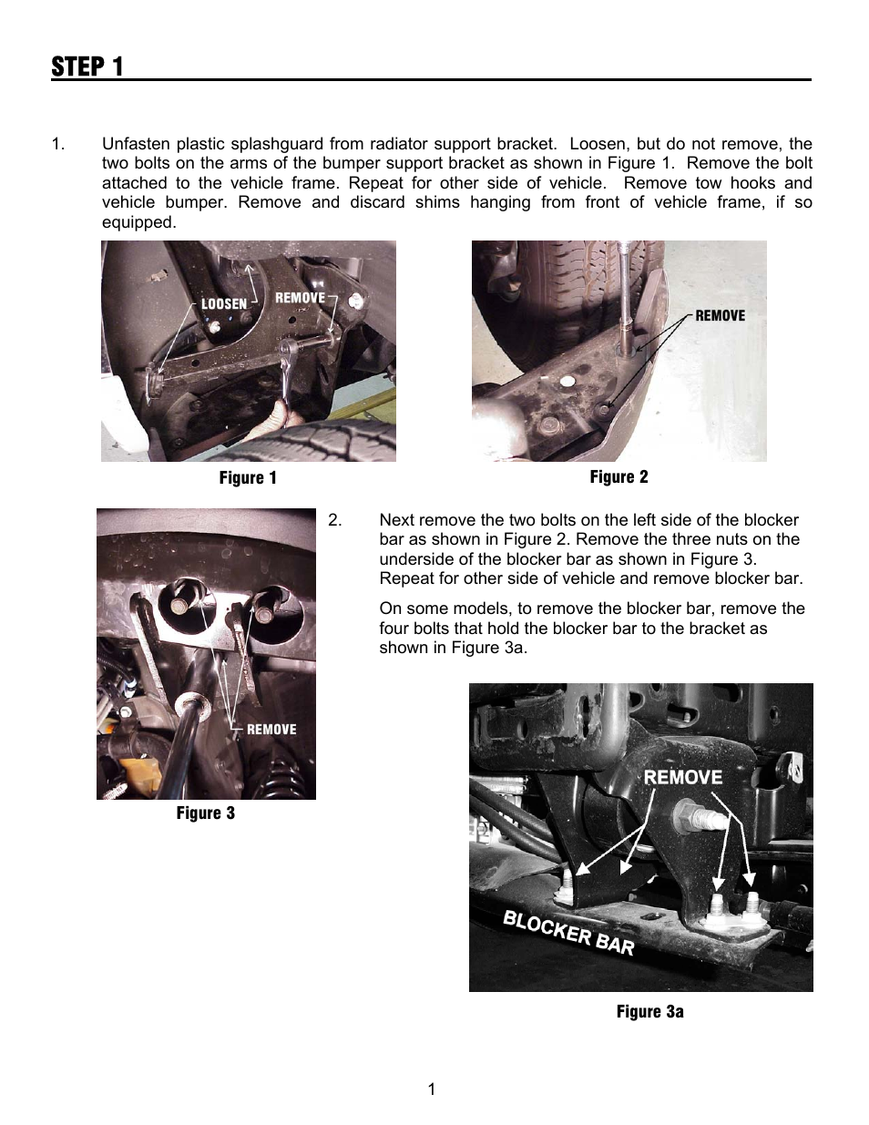 Step 1 | Ramsey Winch FORD WRAPAROUND KIT 295346 User Manual | Page 2 / 8