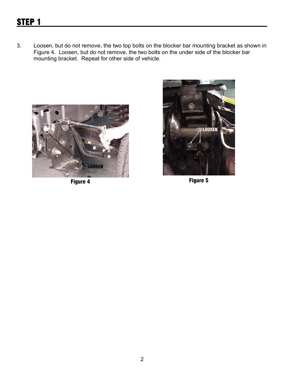 Step 1 | Ramsey Winch FORD WRAPAROUND KIT 295346 User Manual | Page 3 / 8