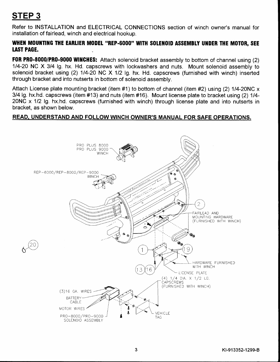 Ramsey Winch FORD WRAPAROUND KIT 295920 User Manual | Page 4 / 6