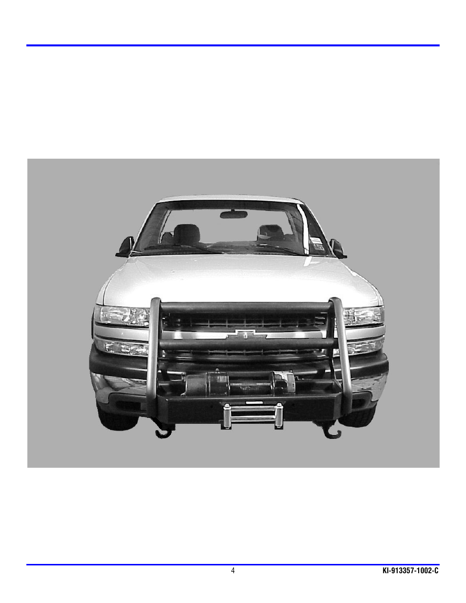 Ramsey Winch CHEVY GRILL GUARD KIT 295358 (RE WINCH) User Manual | Page 5 / 7