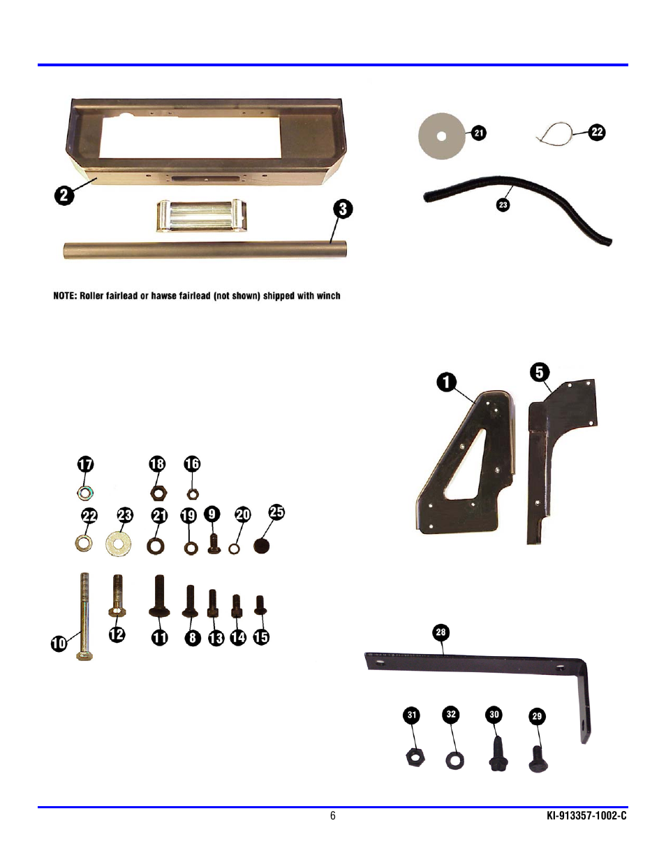 Ramsey Winch CHEVY GRILL GUARD KIT 295358 (RE WINCH) User Manual | Page 7 / 7