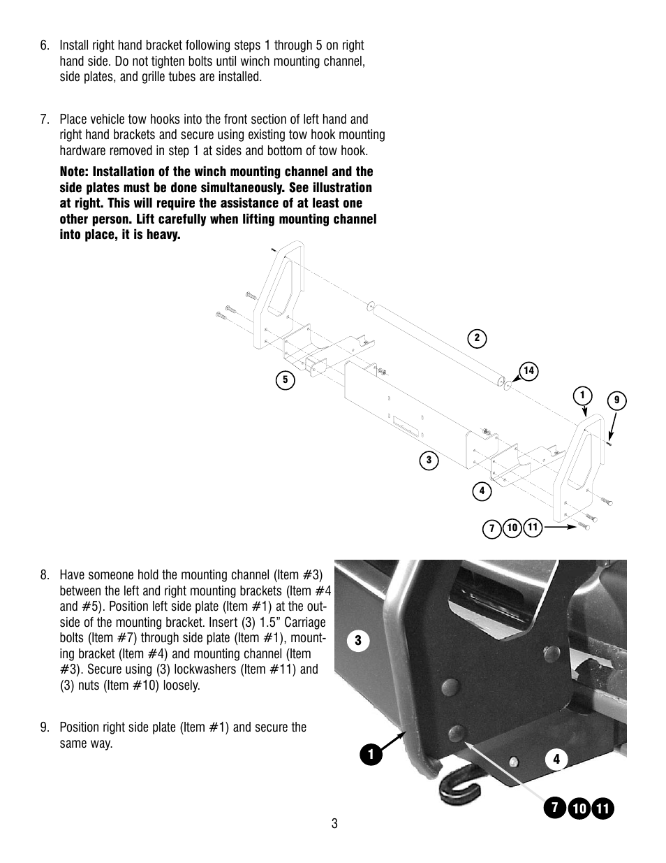 Ramsey Winch CHEVY GRILL GUARD KIT 295365 User Manual | Page 3 / 8