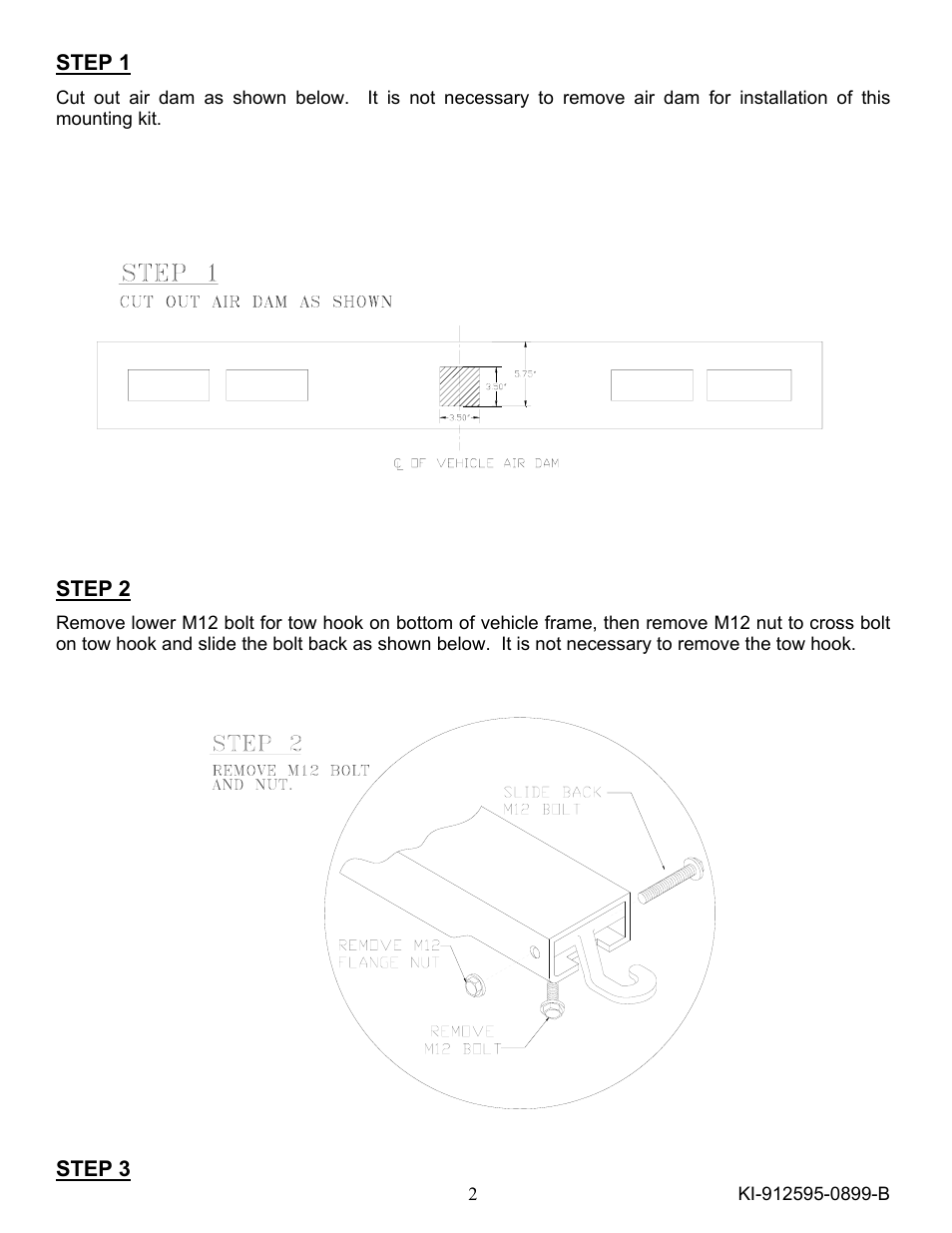 Ramsey Winch CHEVY QM KIT 251067 User Manual | Page 2 / 6