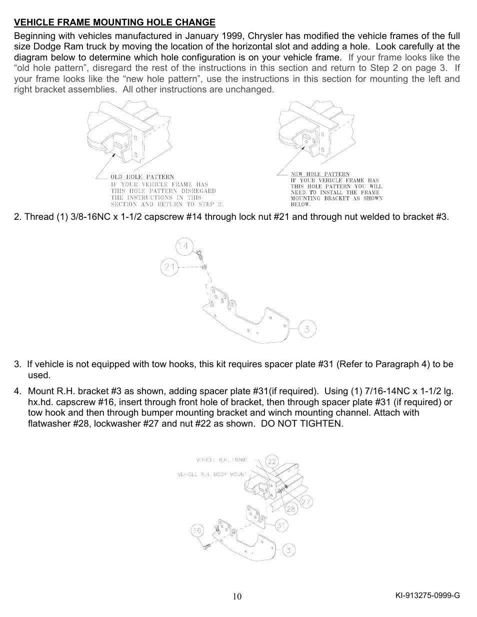 Ramsey Winch DODGE WRAPAROUND KIT 295252 User Manual | Page 11 / 12