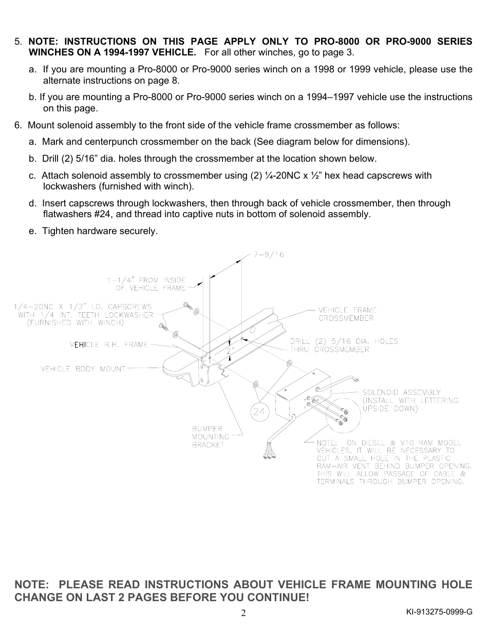 Ramsey Winch DODGE WRAPAROUND KIT 295252 User Manual | Page 3 / 12