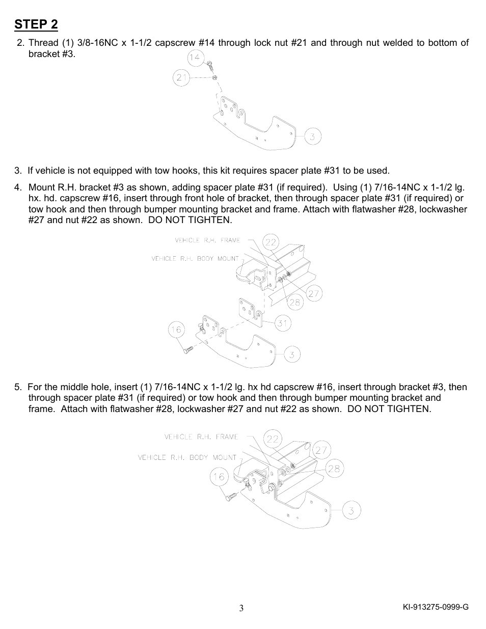 Step 2 | Ramsey Winch DODGE WRAPAROUND KIT 295252 User Manual | Page 4 / 12