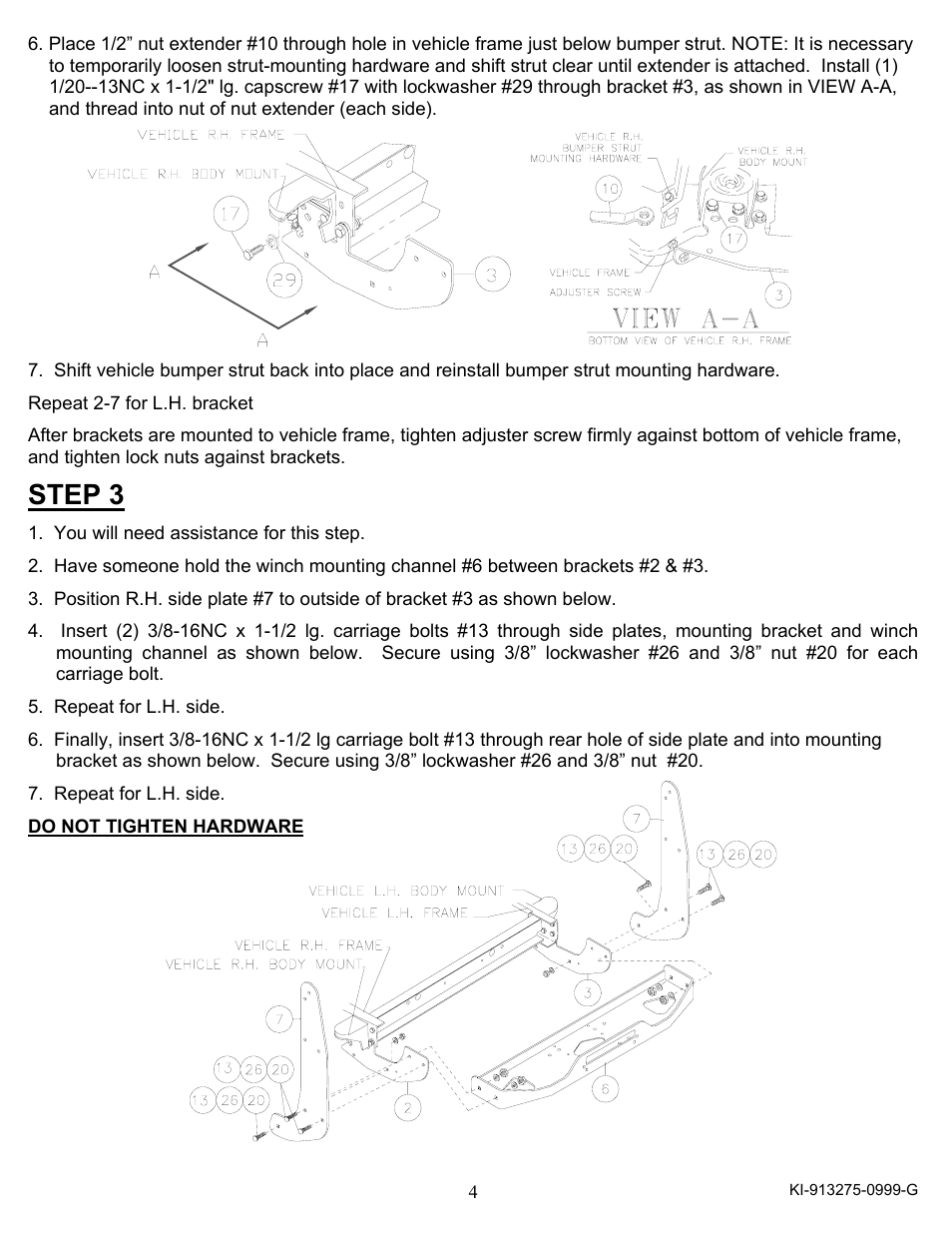 Step 3 | Ramsey Winch DODGE WRAPAROUND KIT 295252 User Manual | Page 5 / 12