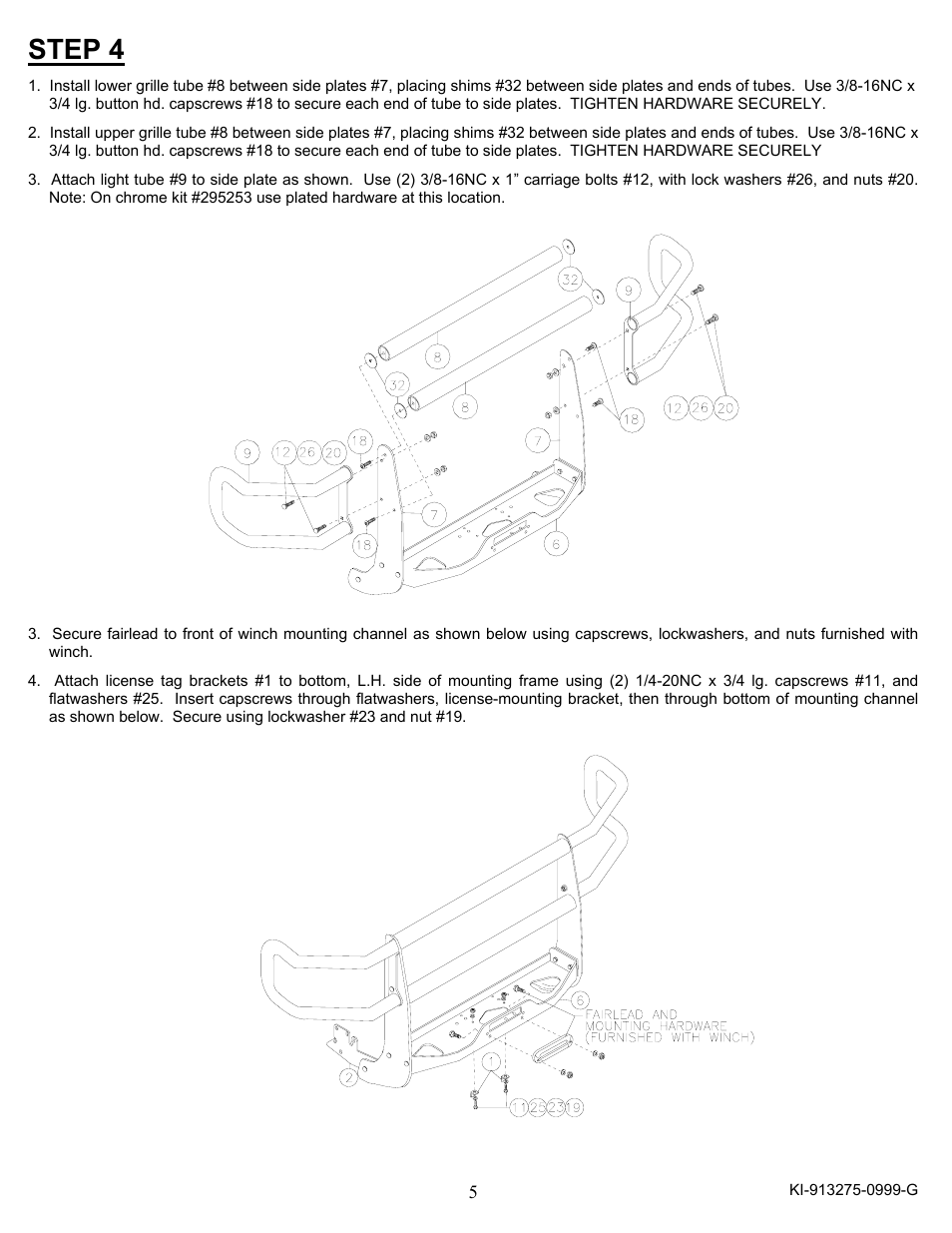 Step 4 | Ramsey Winch DODGE WRAPAROUND KIT 295252 User Manual | Page 6 / 12