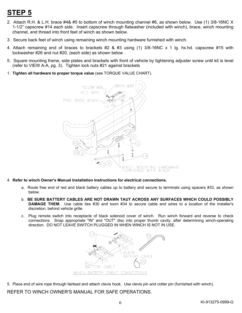 Step 5 | Ramsey Winch DODGE WRAPAROUND KIT 295252 User Manual | Page 7 / 12