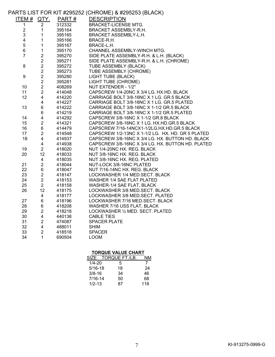 Ramsey Winch DODGE WRAPAROUND KIT 295252 User Manual | Page 8 / 12