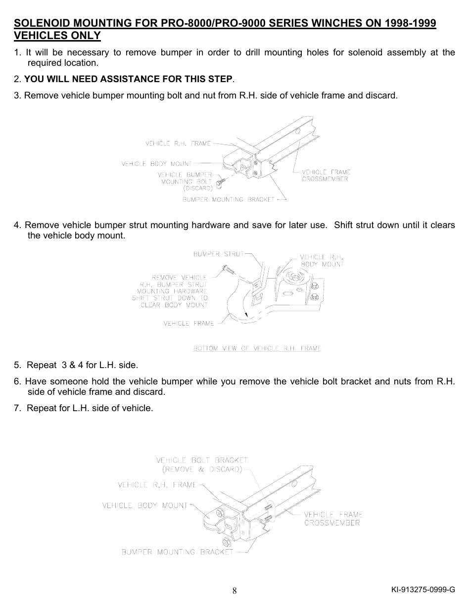 Ramsey Winch DODGE WRAPAROUND KIT 295252 User Manual | Page 9 / 12